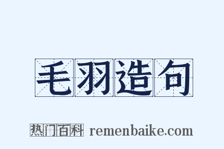 毛羽造句是什么意思的图片